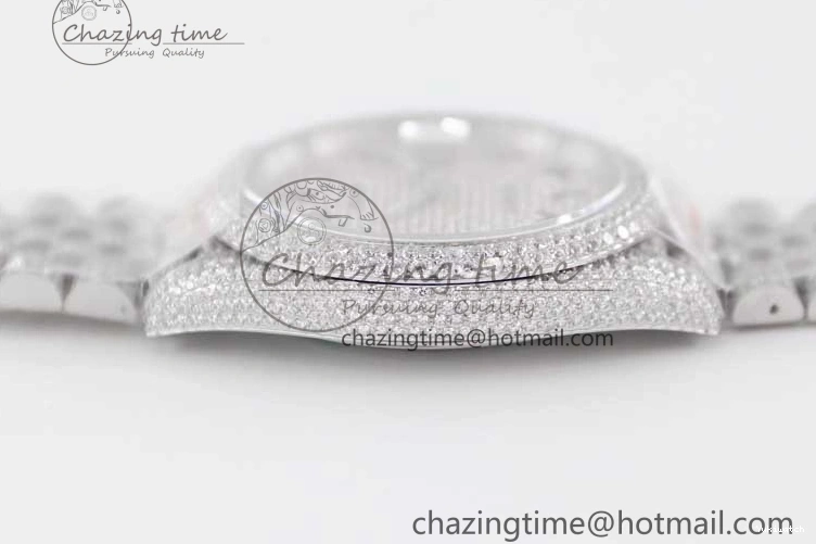 Jubilee Diamonds Datejust TWF 41 Arabic Full on A2824 Dial Edition SS Markers Best Bracelet 1:1 0214